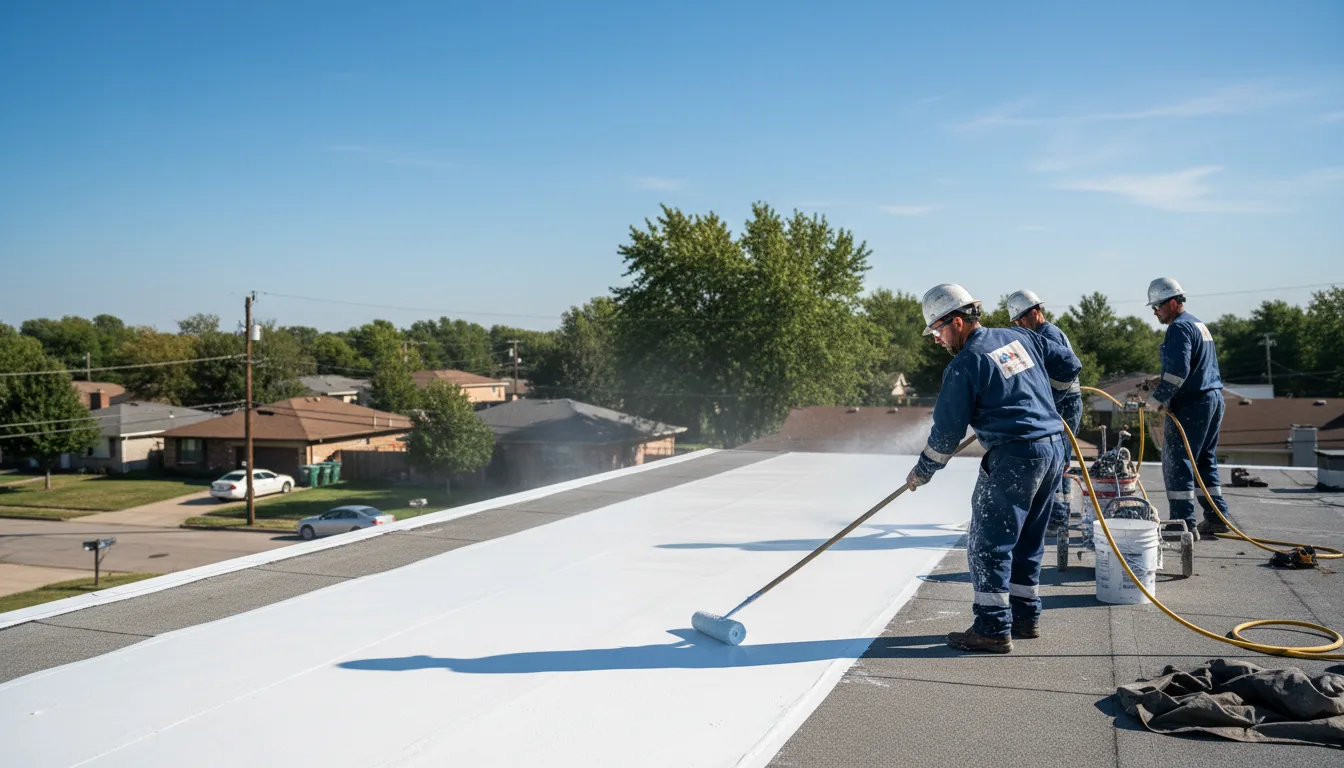 Commercial roof coating in Bitely, MI near me